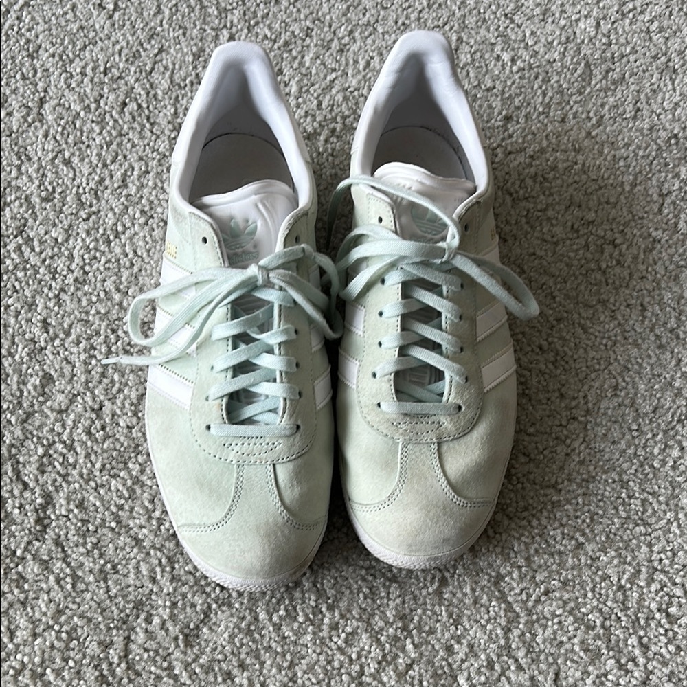Adidas Women's Sneakers in Mint Green and White